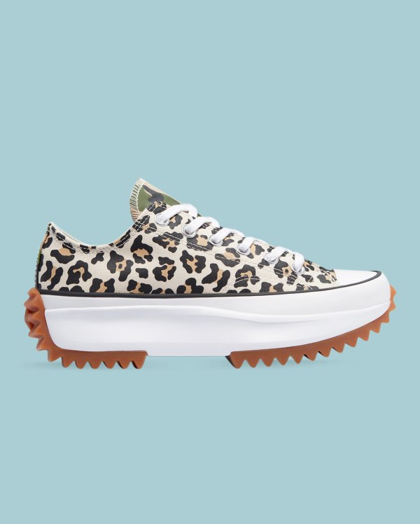 Converse Run Star Hike Wild Archive Leopard Sko Danmark - Converse Lave Sneakers Herre - 25398EMFB